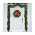 4 Pcs Double Color Christmas Norfolk Pine Garlands for Mantle Fireplace
