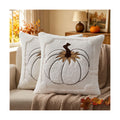 Allorry Fall Pillow Covers 20x20 Cream White Pumpkin Leaves Home Decor21D20