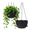 DANALLAN Hanging Planters for Indoor Plants, 2Pcs 12 Inch Self Watering Hanging Planter Basket Large Plastic Plant