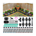 230FT Drip Irrigation Kit with 36 Adjustable Emitters, Push-Fit System | Extra Size Garden Watering System, 36