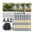 Drip Irrigation System with Brass Nozzles – 2026 Upgrade 200FT Garden Watering Kit with 36Pcs 360° Adjustable Misting