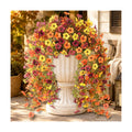 Hommyea Artificial Fake Fall Flowers Plants for Outdoors Mums Home Decor
