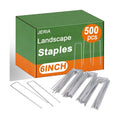 6 Inch 500 Pack U-Shaped Galvanized Garden Stakes, 11 Gauge Landscape Staples, Landscape Fabric pins,Ground Stakes,Yard