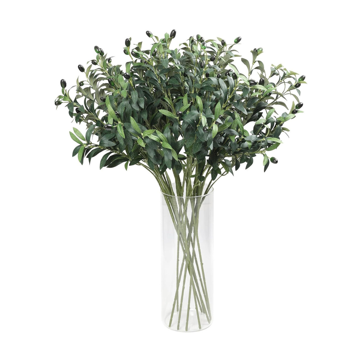 32in 10PCS Artificial Olive Branches Long Thicken Faux Tree Stems