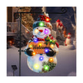 28x40 Solar Christmas Snowman Garden Flag, Outdoor Decor
