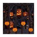 Abeja Halloween Pumpkin Curtain String Lights, 7FT Hanging Window Lights