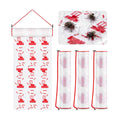 3 Rolls Fly Paper Rolls Trap with 3D Printed Pattern, 360" x 10" Hanging Fly Sticky Ribbon, Indoor Outdoor Flies