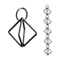 Rain Chains for Gutters Outdoor,8.5 Ft Black Iron Gutter Adorn Rains Chains | Rain Catcher,Decorative Rainchain Outdoor