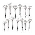 GameXcel 12 Pcs Halloween Skeleton Hands with Stakes - 18" Posable Arms