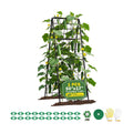 Heavy Duty 50"x17" Adjustable A-Frame Trellis for Climbing Plants Outdoor, Metal Rust-Proof Garden Trellis, Dense Grid