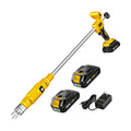 LITEKON Electric Cordless Weed Puller Tool, 20V Battery Powered Stand Up Weeder with 2.0Ah Battery & Fast Charger