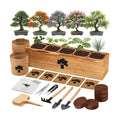 Bonsai Tree Kit - Complete Indoor Bonsai Starter Kit with 5 Unique Tree Seeds, Bonsai Tools - DIY Gardening Gift for