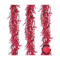 RECUTMS 3Pcs Artificial Eucalyptus Garland Fall Fake Vine Plant with Flower