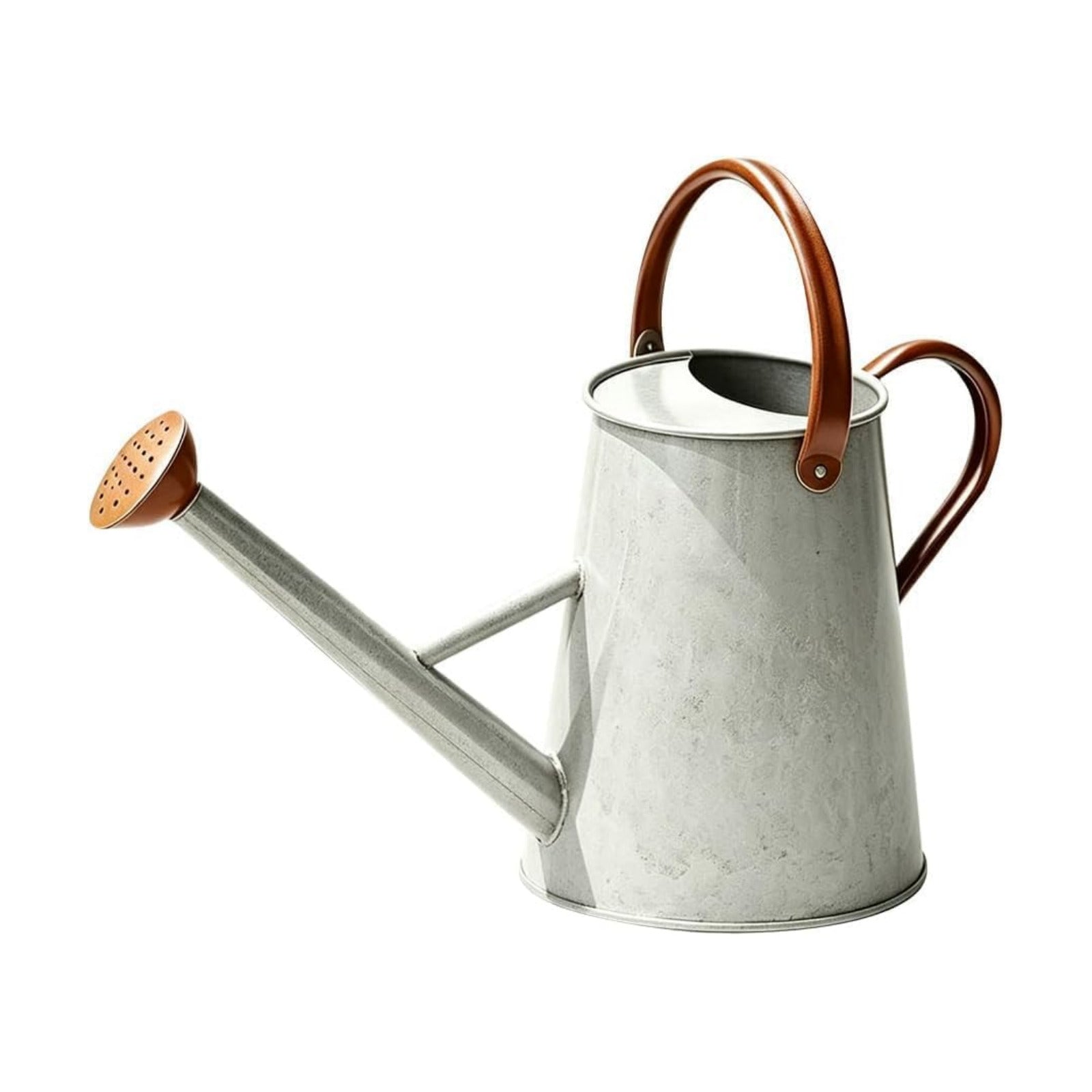 1.5 Gallon Metal Watering Can for Outdoor Plants, Watering Can, Cream Zinc | 5.7L Watering Can with Removable Spout and