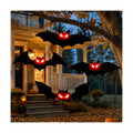 4PCS Lighted Halloween Hanging Bats for Yard Outdoor Indoor Decor