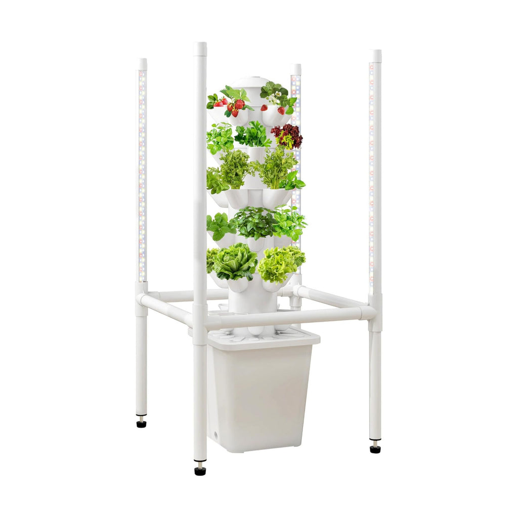 Hydroponics Growing System, 30 Pods Indoor Hydroponic Garden with 48W LED Grow Light for Year-Round Gardening, Plants