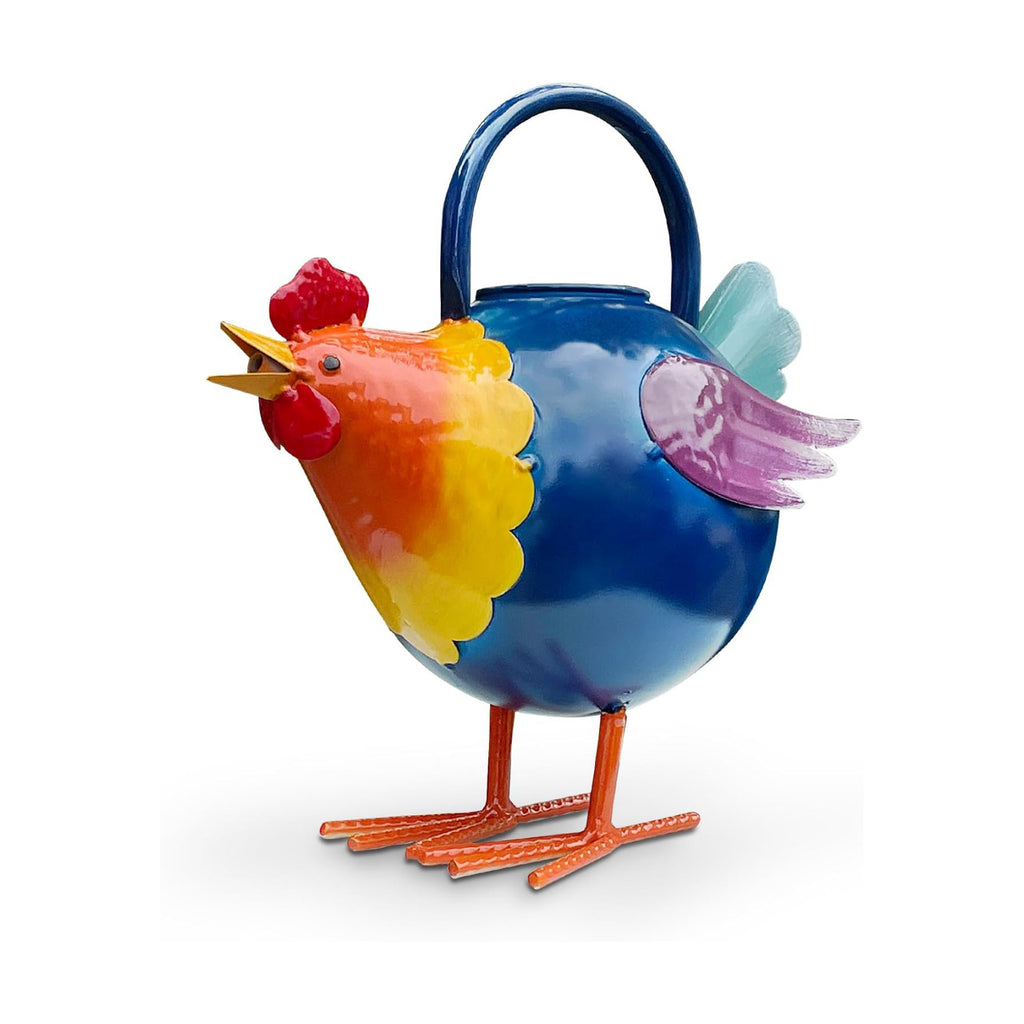 Metal Rooster Watering Can,Cute Watering Can for Indoor/Outdoor Plants | Durable Water Tool with Sturdy Handle, 1.8L