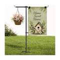 Garden Flag Stand, Extra Thick 5/8 Inch Heavy-Duty 63 Inch Yard Flag Holder | Fits 28x40 Garden Flags, with 4-Prong