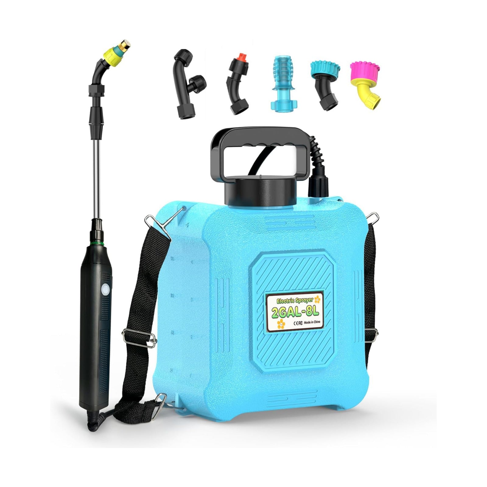 Garden Weed Sprayer 2 Gallon – Portable Pump Pressure Sprayer for Fertilizing, Pest Control, Plant Watering & Outdoor