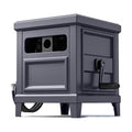 Garden Hose Reel Hideaway, Heavy Duty Metal Hose Reel Box Holds 125FT x 5/8" Hose, Steel Hose Storage Box with Manual