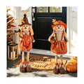 Juegoal 2 Pack Fall Decorations Standing Scarecrows with Stretchable Legs