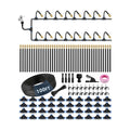 100FT 5/16" Misting Irrigation System for Garden with 40 Adjustable Nozzles | 360° Bendable Copper Nozzles, Quick