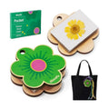 Aboofx Mini Flower Press 3" x 3", Pocket Flower Press Kit