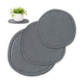 8 10 12in 3 Pack Diatomite Plant Trays to Catch Water, Plant Pot Saucers | XRzitky Quick Absorbent and Dry Water
