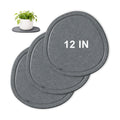 12 Inch 3 Pack Diatomite Plant Trays to Catch Water, Plant Pot Saucers | XRzitky Quick Absorbent and Dry Water Catcher
