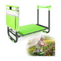 Garden Kneeler and Seat Heavy Duty, Foldable Gardening Stool Bench | With Widened Thick Soft Kneeling Pad and Tool