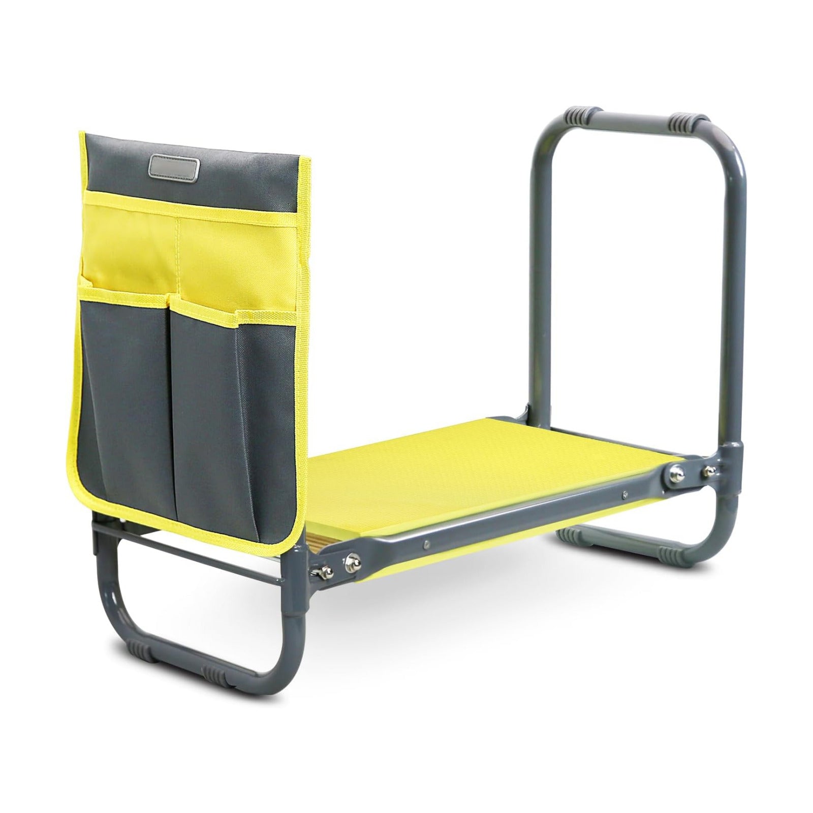 Garden Kneeler and Seat Heavy Duty, Foldable Gardening Stool Bench | With Widened Thick Soft Kneeling Pad and Tool