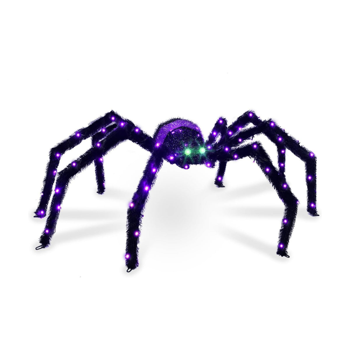 4.2FT Giant Spider Halloween Decorations Outdoor, 90 LEDs
