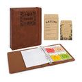 Seed Binder Organizer, 80 Resealable Envelopes 40 Sheets,Brown | Garden Seed Storage,3 Pocket Sizes,Labeled Kraft