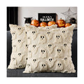 MIULEE Beige Halloween Pillow Covers Cute Ghost Decor Set of 2 20x20