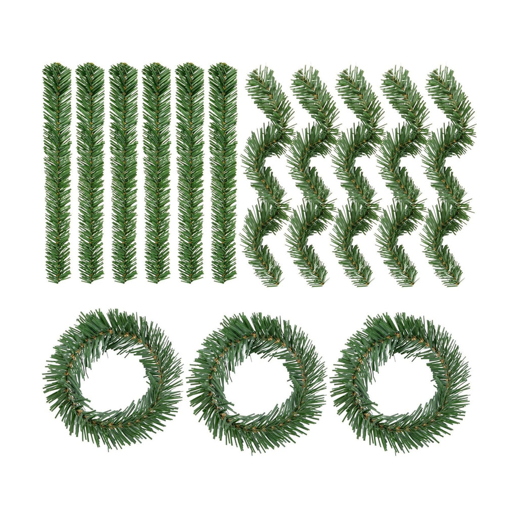 RAINFLOW Christmas Garland Ties - 24 Garland Straps for Christmas Decor