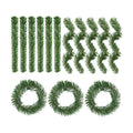 RAINFLOW Christmas Garland Ties - 24 Garland Straps for Christmas Decor