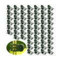 100 Pcs Orchid Clips for Plants Support, Plastic Clips for Plants to Secure Vines & Stems (Green, 2.1 x 1.3 Inches)