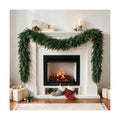 12FT Christmas Cedar Garland,Real Touch Soft Greenery Christmas Decorations