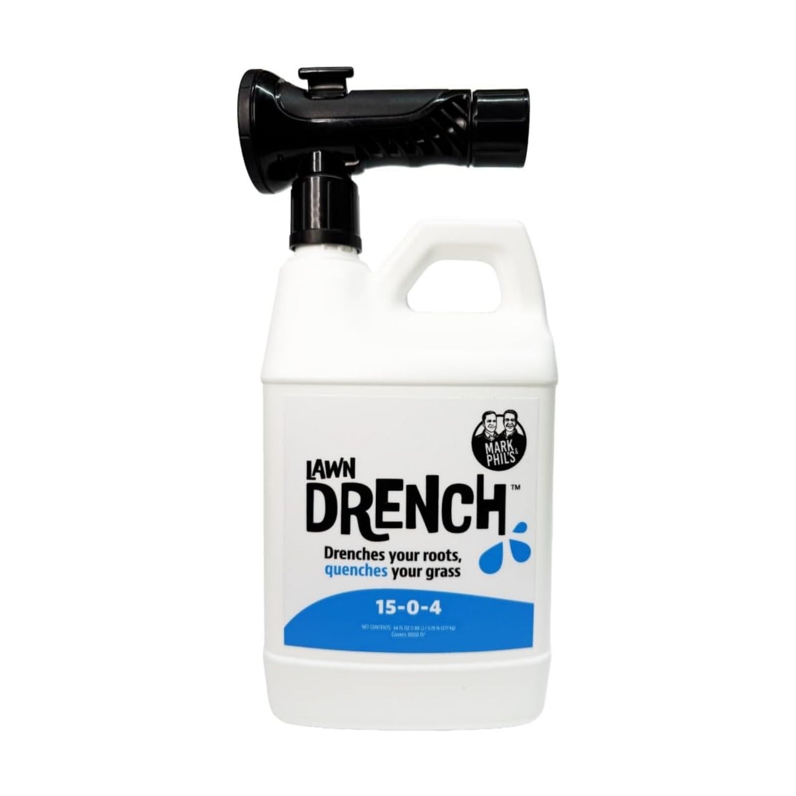 Lawn Drench by Mark and Phil’s, Liquid Lawn Fertilizer, Deep Root Soil Treatment for Lawn Health and Recovery, 15-0-4