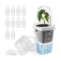 12 Pack 2" Small Clear Self Watering Pots with Humidity Dome for Indoor Plants, Seed Starter Cups, Tissue Culture