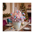 Daifunli 8 Pcs Candy Christmas Tree Picks 7.87 Inch Candy Land Christmas Balls Ornaments Xmas Hanging Decorations for Xmas Tree Topper DIY Wreath Holiday Floral Vase Fillers Crafts Home Decor