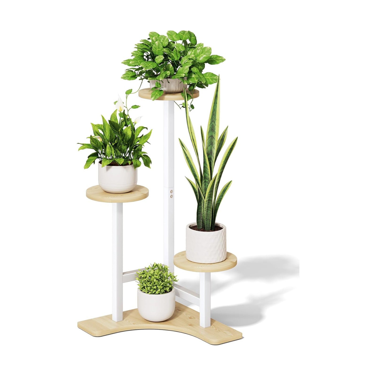 Plant Stand Indoor, 3 Tier Corner Plant Stand for Multiple Plants, Metal Corner Shelf Flower Rack Organizer for Living
