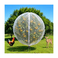 2 Pack 13x13ft Extra Large Fruit Tree Netting with Double Zipper & Double Drawstring, Heavy Duty Bird Netting for Fruit