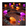 SUNSGNE 23FT C3 Halloween String Lights, 50 LED Orange Purple Lights
