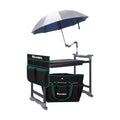 Garden Kneeler and Seat with Umbrella,Heavy Duty Gardening Bench and Stool | 2-in-1 Foldable Gardening Stool with