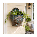 Ceramic Wall Planter for Indoor and Outdoor Plants, Decorative Ceramic Hanging Planter with Drainage Hole, Wall Hanging