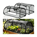 QwayHome 2Pack Garden Covers for Raised Beds, Pop Up Mesh Plant Protect Covers, Black 45% Sunblock Plant Shade Tent