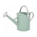 1 Gallon Metal Watering Can for Indoor Outdoor Plants, Cream Green | Removable spout switches between gentle shower and