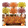 Der Rose 24 PCS Fake Fall Flowers for Outdoors Mums Porch Planter Decor