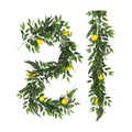 RECUTMS 2Pcs Artificial Ivy Vines with Lemon&Willow&Eucalyptus&Fern 5.9Ft